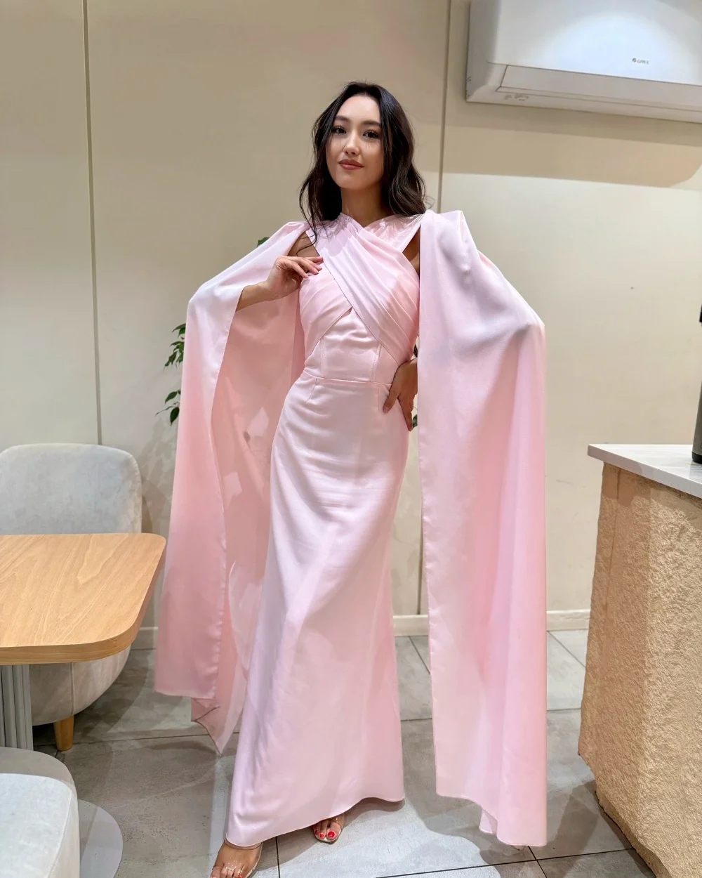 

Customized High Quality Fashion Jersey Ruched Straight Off-the-shoulder Long Dresses Bespoke Occasion Dresses Matching Classic