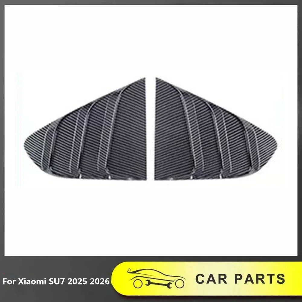 

Модификация жалюзи с рисунком из углеродного волокна, наклейки на заднее треугольное окно, аксессуары для Xiaomi SU7 2025 2026