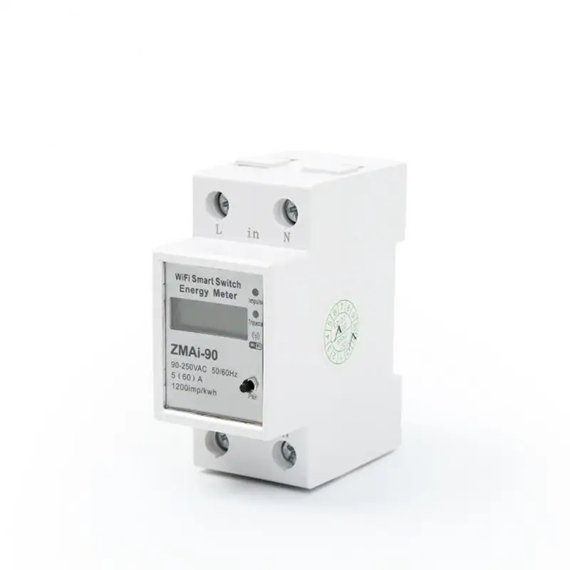 

Умный измеритель мощности Tuya Casa Inteligente, ваттметр с поддержкой Wi-Fi, умный счетчик энергии в приложении кВтч, с приложением Alexa Google Home Domotica