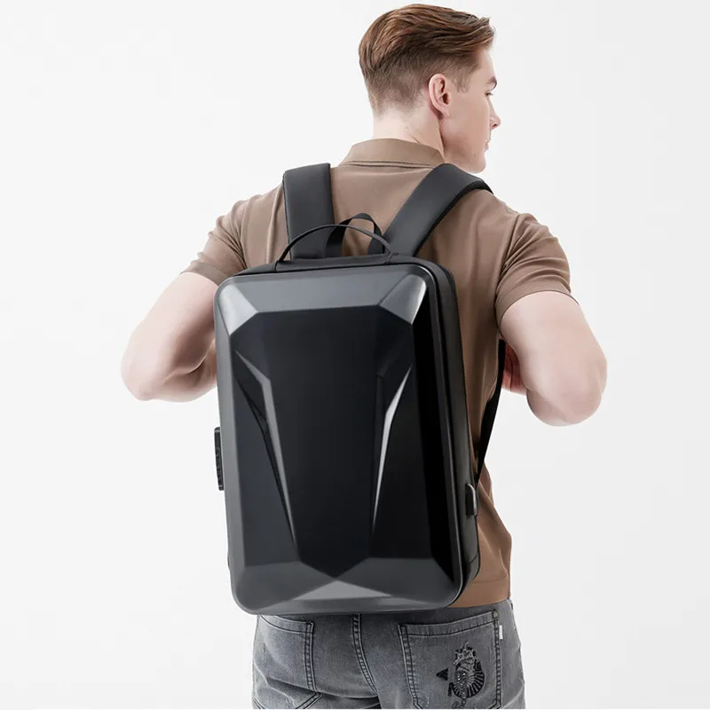 Men\'s New E-Sports Hard Shell Backpack 15.6 /18 Inch Anti-theft Lock Waterproof Game Laptop Male Business Cool Travel Backpack