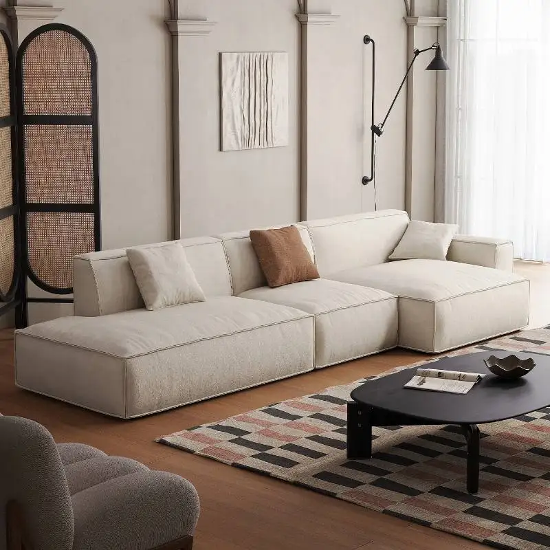 Minimalist Gorhic Sectional Sofa Brown Sectional Floor Chaise Lounge Living Room Sofas Modular Cool Muebles Para Hogar Furniture