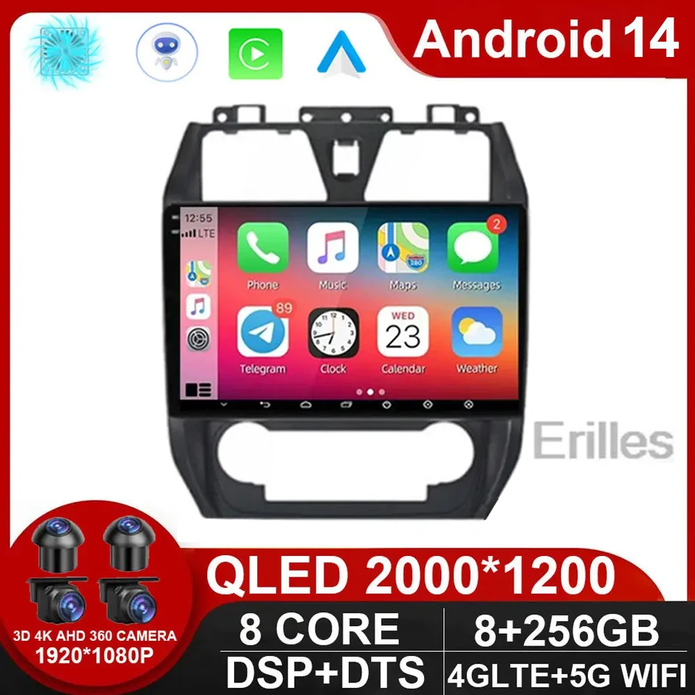 

QLED Android 14 Car Radio For Geely Emgrand EC7 2009-2016 Navigation GPS Autoradio Stereo Audio Video Multimedia Player NO DVD