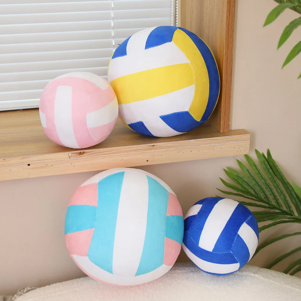 14/22cm Simulation Creative Volleyball Plush Toys Cute Stuffed Toy Pillow Room Decor  Throw Cushion for Kids Boys Birthday Gift