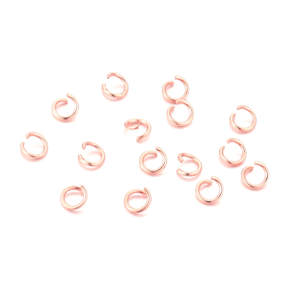 100pcs  Stainless Steel Open Jump Rings 5MM Jewelry Necklace Split Rings Connectors for DIY Gifts Making Bulk Wholesale