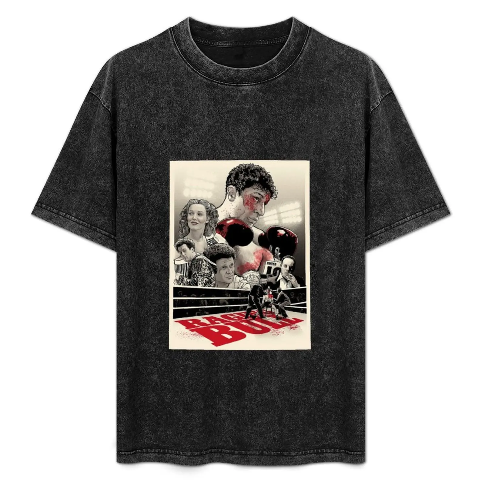 

Ragin Bull, Wild Bull Jake LaMotta Boxing T-Shirt Anti-Fade Casual Tee Shirt