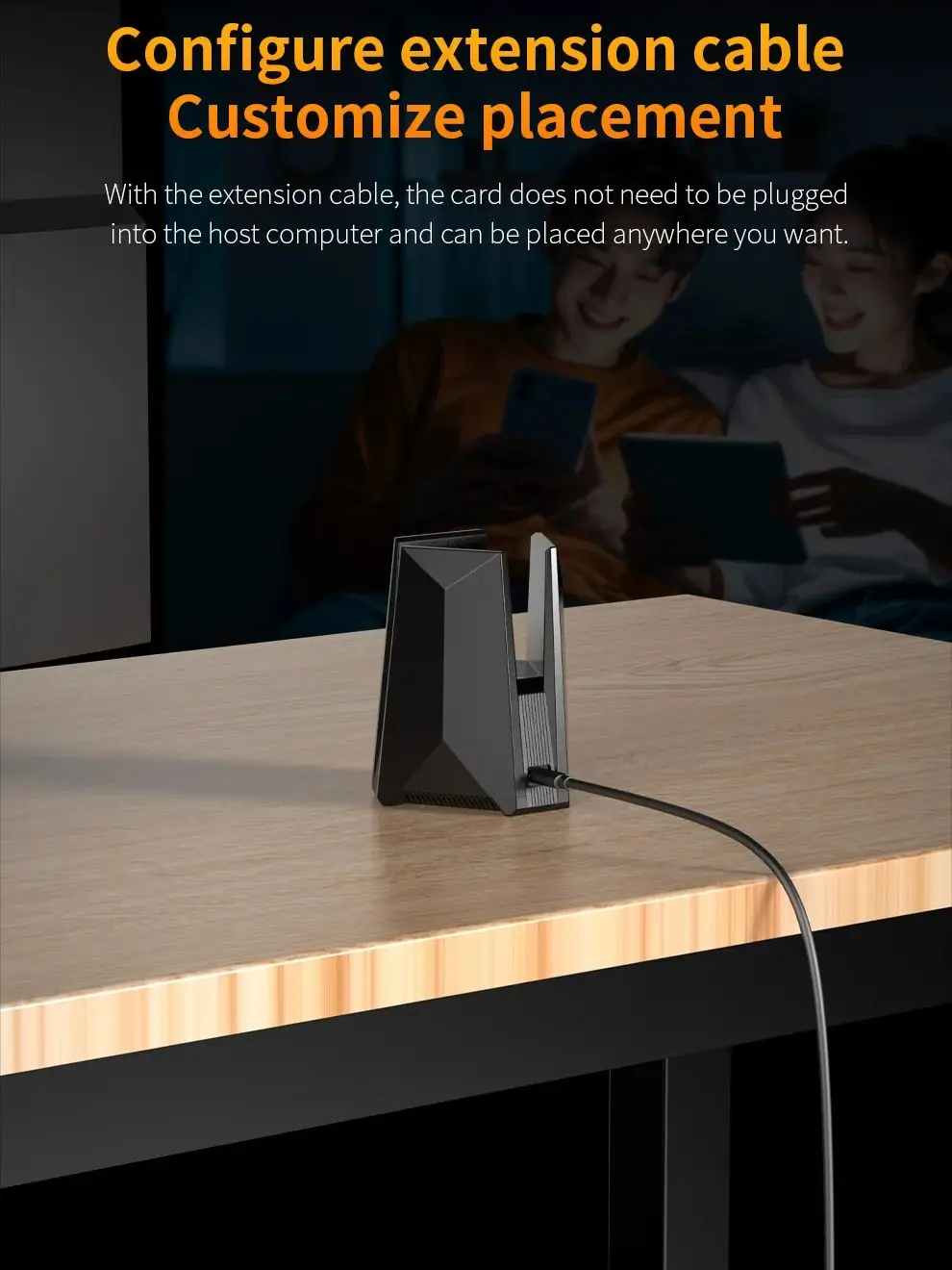 COMFAST BE6500 WiFi 7 USB 3.0 어댑터 2.4/5/6GHz 무선 카드 드라이버가 필요 없는 4dBi 안테나 게임용 WiFi 동글 Windows 10/11 썸네일 4