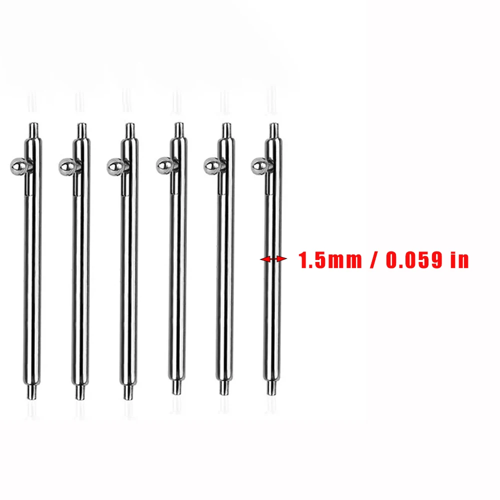 20PCS Quick Release Spring bars Dia 1.5mm Watch Strap link Pins fits Width 10mm-26mm Watch band Strap Buckle Links