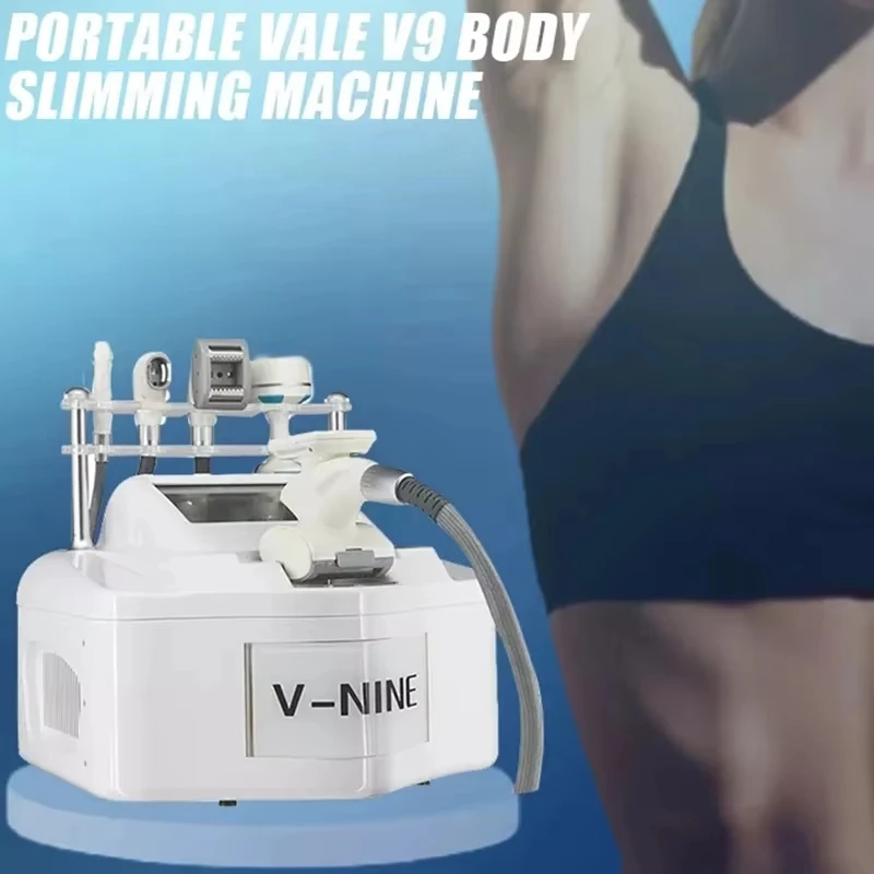 Portable V9 Body Shape Weight Loss Vacuum Cavitation Slimming Machine Roller Shaping Massage Machine Fat Removal Face Lift