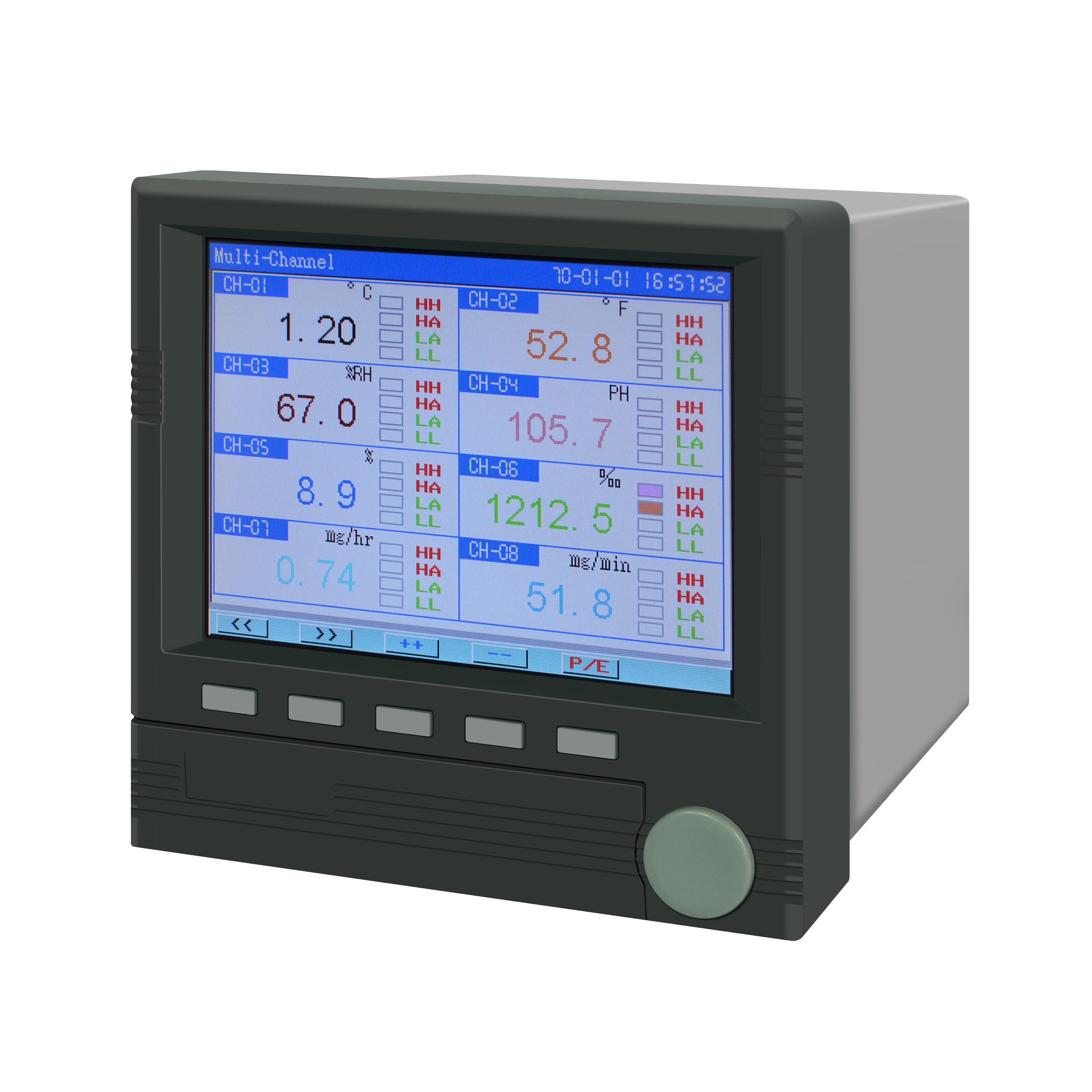 

Universal Multichannel RS485 Pt100 8 Channel RS485 Paperless Data Logger Recorder With Data Save Functions