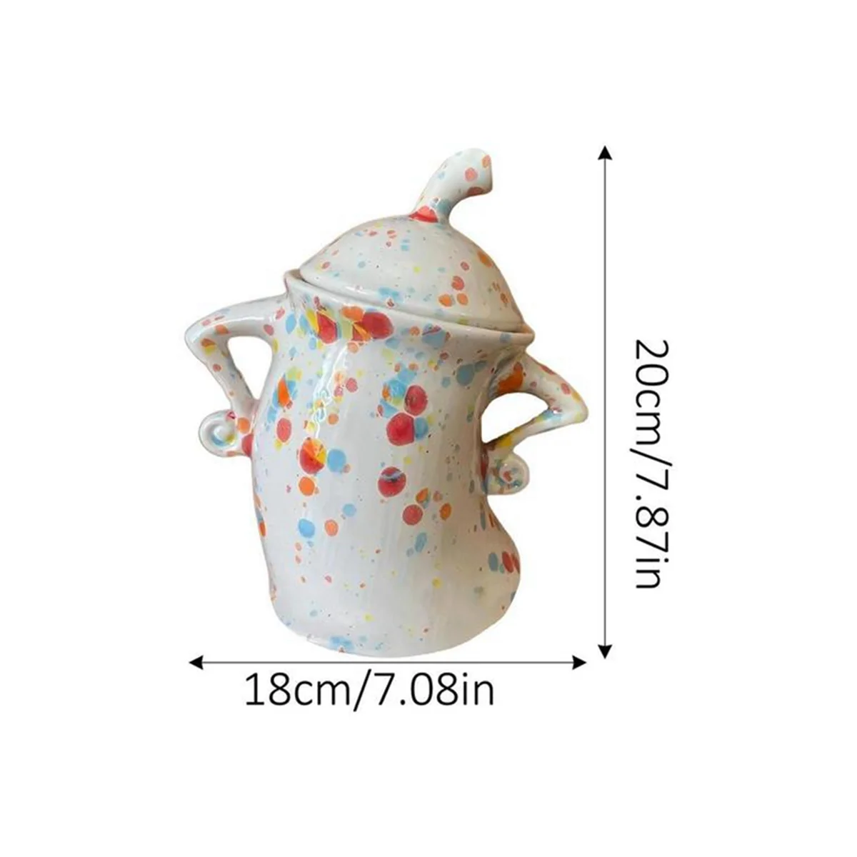 برطمان لطيف لعلبة تخزين الطعام مع غطاء محكم لصندوق تخزين المطبخ وحاوية الطعام وكوب حبوب البن والشاي (أحمر)