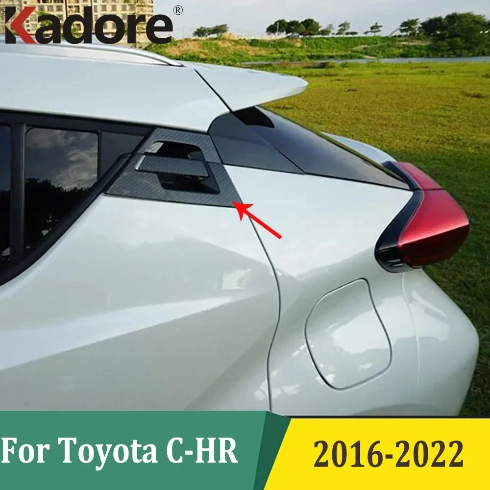

For Toyota C-HR CHR 2016 2017-2021 2022 Chrome Rear Back Door Handle Catch Trim Cover+Side Handles Bowl Cup Moulding Accessories