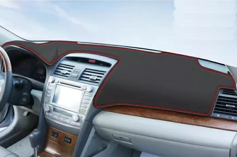 Leather Dashboard Cover Leather Dash Mat Anti-Glare Dashboard Pad For Toyota Camry 2006 2007 2008 2009 2010 2011 2012 2013 -2017