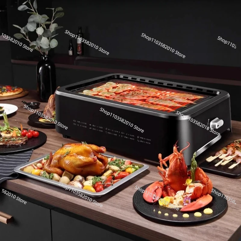 Household Smokeless Skewers BBQ Photo Burner Electric Grill Horno Electrico De Cocina Forno Eletrico Hot Plate Home Appliance