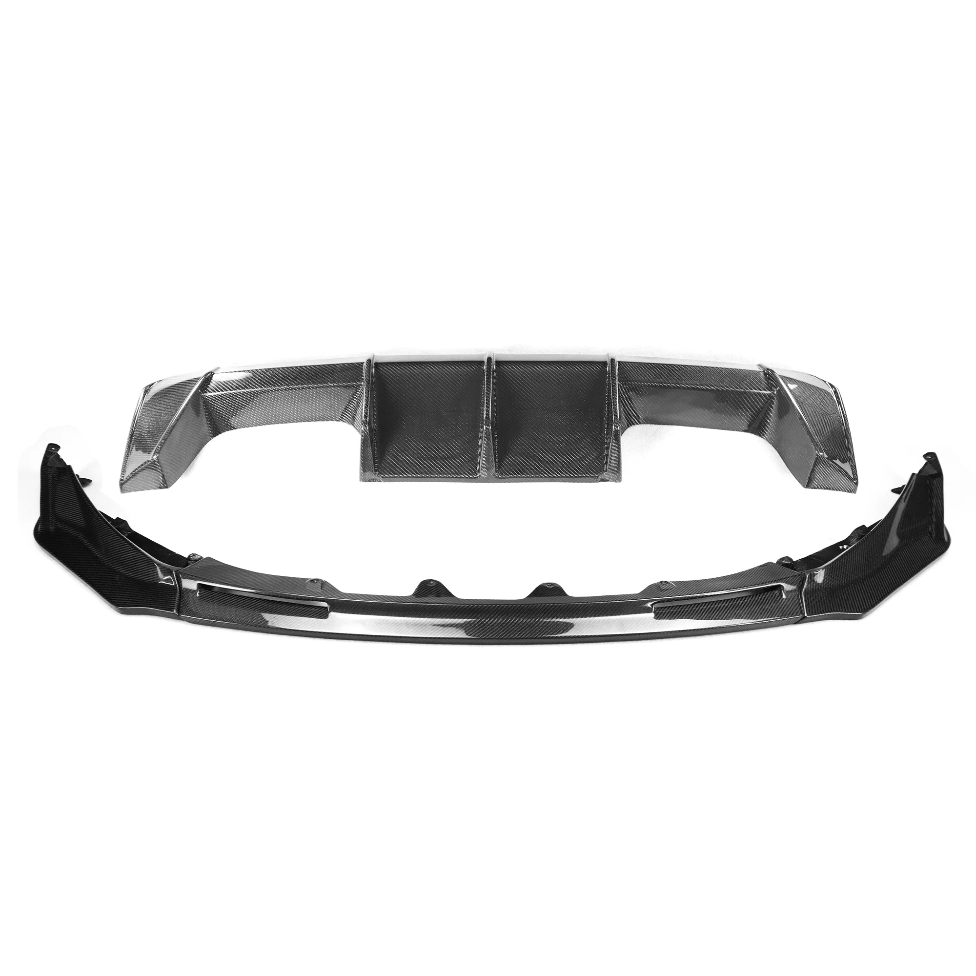 

Carbon Fiber V Style Front Bumper Lip And EU Type Rear Bumper Diffuser Body Kit For BMW For G80 G82 M3 M4 Competition 2021+