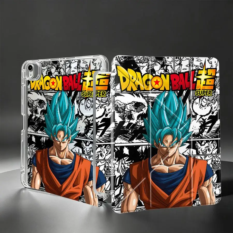 Tablet Case For iPad 10th Gen Mini 7 6 5 Pro 13 2025 2026 Air 8 M2 M3 3 12th 11th 9th With Pen Slot Cover Dragon Ball G-Gokus