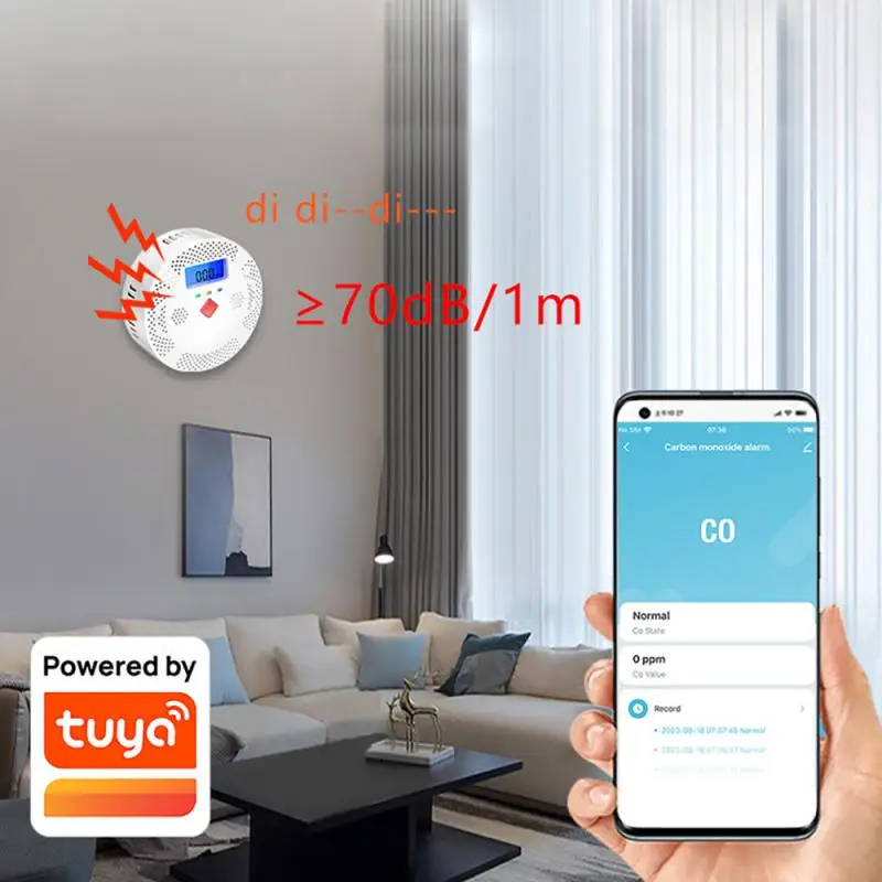 Home Security Smart Reliable Detection Smart Home Quick Response Wifi Connectivity Wifi Connected Fire Alarm Fire Alarm System