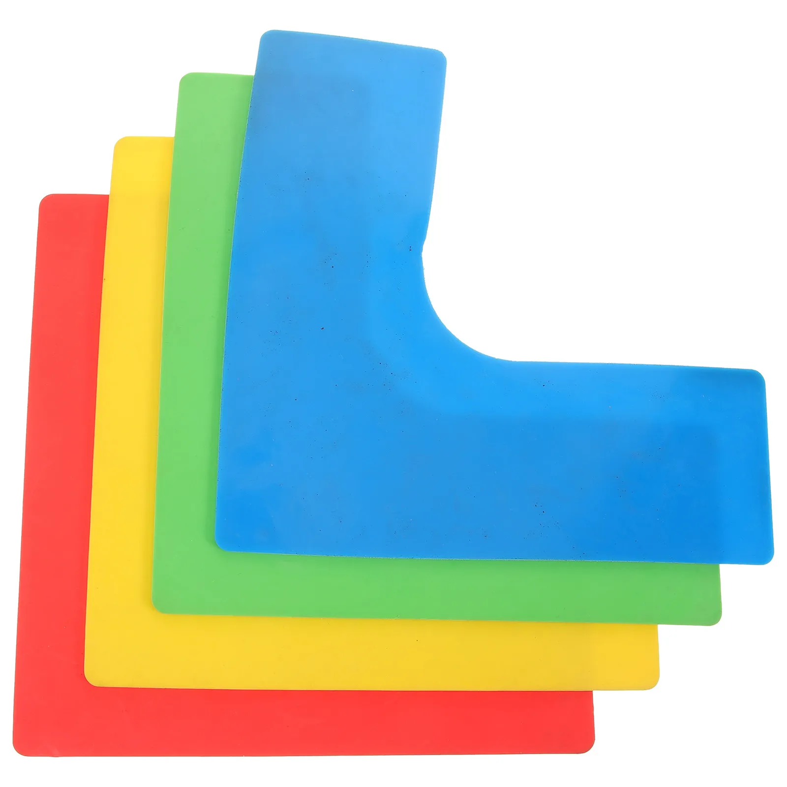 

Набор из 4 маркеров для разметки пола, угловые тренировочные подкладки из ПВХ премиум-класса, безопасные гладкие края для занятий спортом, баскетбола, футбола