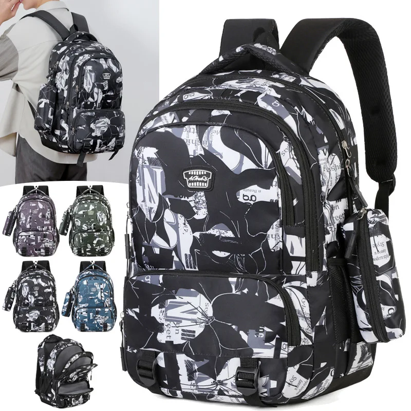 Camouflage Man Fashion Everyday Backpacks School Cheap Traveling Bag Large Teenage Youth Boys University Backpacks College Bag