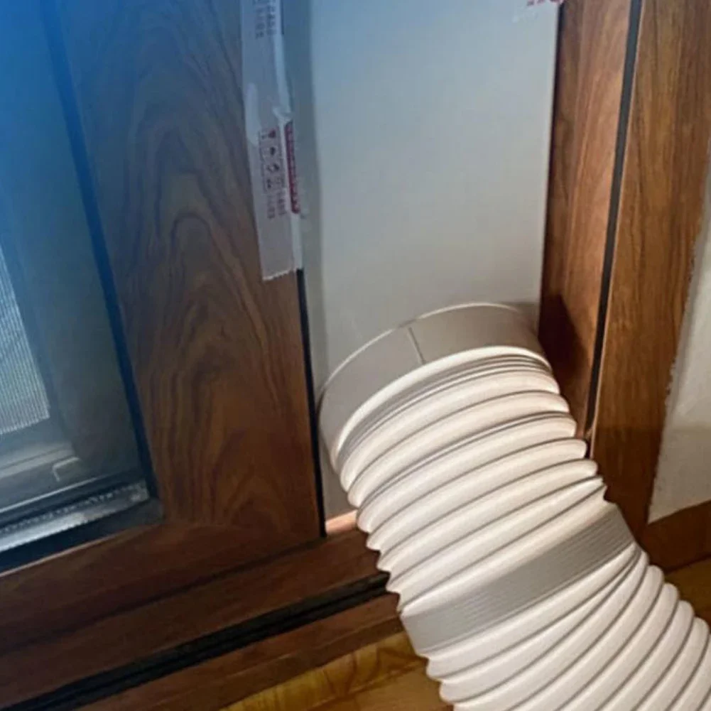 130/150 مللي متر أنبوب تمديد القناة اضافية 1 متر طويل موصل أنابيب مكيف الهواء القناة تمديد خرطوم العادم لتكييف الهواء