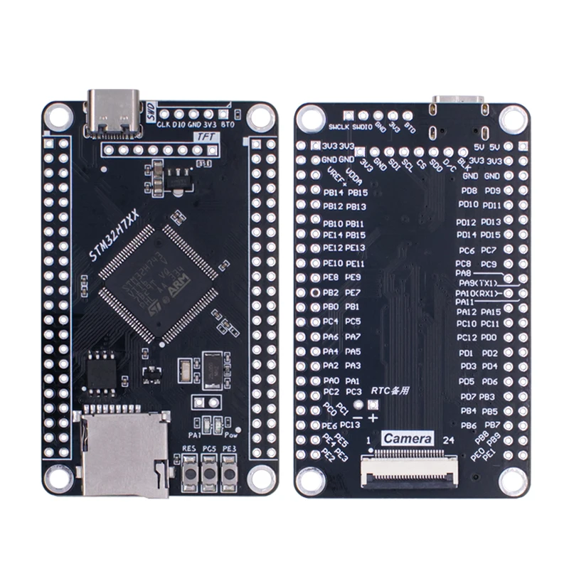 Original STM32H7  STM32H750VBT6 H743VIT6 H7B0VBstm32 development board For OV2640 OV5640 Camera 1.3/1.44/1.8/2.0/2.4 TFT Screen