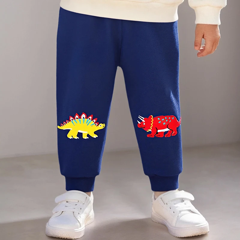 Little maven Baby Junge Herbst Frühling Hosen Kinder Kleidung Stickerei Cartoon Dinosaurier Hosen Baumwolle Kinder Kleidung Jogginghose
