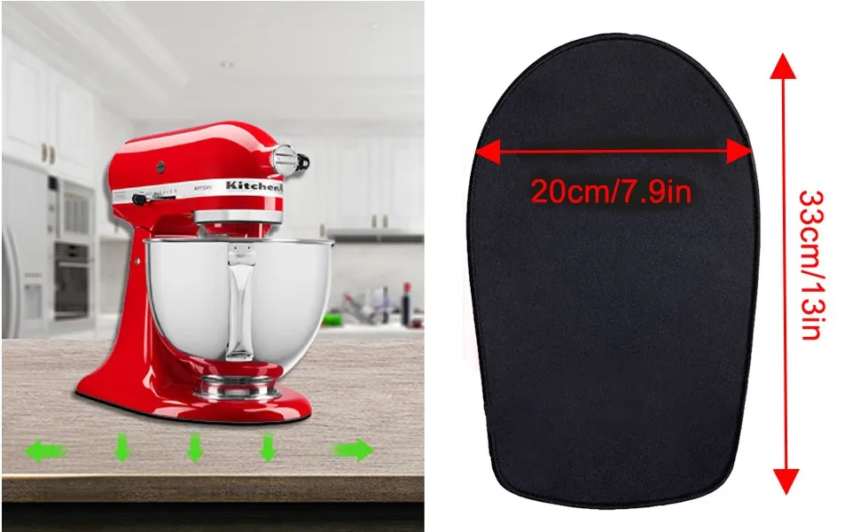 Mixer Mover Sliding Mats for Kitchen Aid Stand Mixer Slider Mat Pad Kitchen Appliance Slide Mats Pads Compatible with Kitchenaid