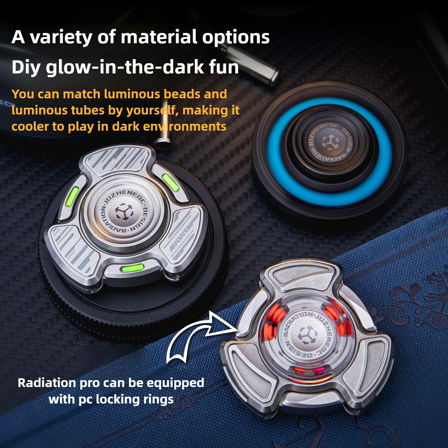 لعبة تخفيف الضغط لسطح المكتب من Matrix EDC Radiation PRO بفتحة درع داخلي مكونة من ثلاث صفحات #3