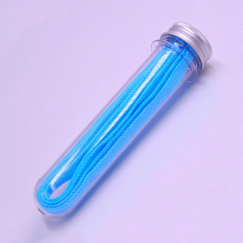 Coolstring 7MM Eye-Catching Bright Solid Color Flat Shape Shoelaces Double-Layer Polyester with Plastic Tips for Drop-Shipping