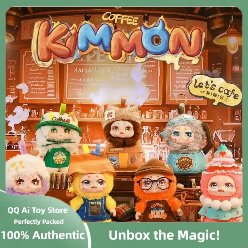 

Оригинальная серия Kimmon Let'S Cafe, слепая коробка, модная игрушка, кавайная подвеска, кукла, виниловая плюшевая кимон, загадочная коробка, коллекция игрушек, подарки