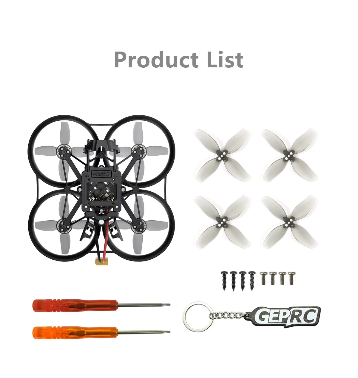 GEPRC DarkStar20 WTFPV Cinewhoop Quadcopter 5.8G UFL Antenna F41 1-2S AIO ELRS2.4G / TBS Nano RX Ricevitore FPV Drone