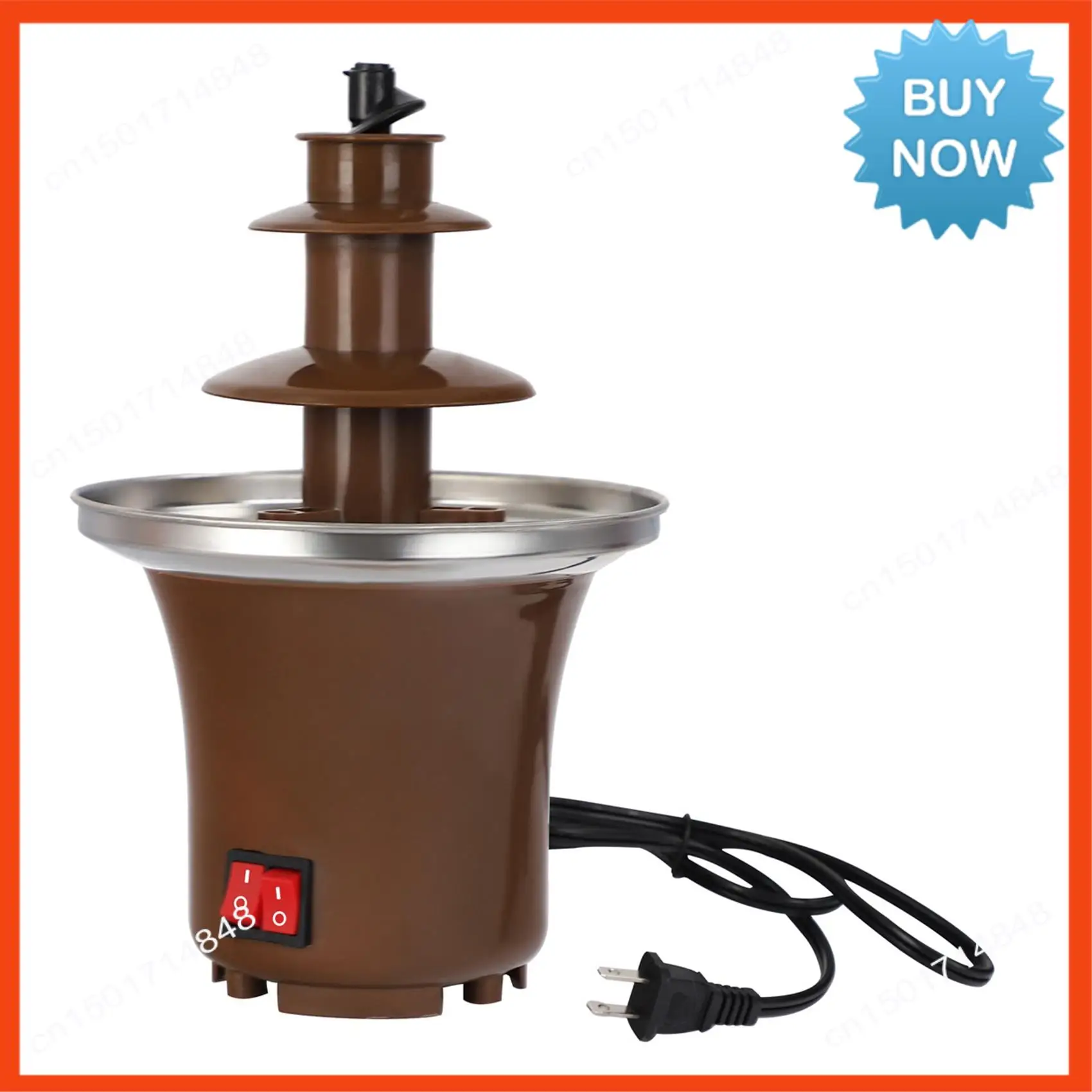 

BISM Домашний шоколадный фонтан Автоматическая плавильная машина для горячего горшка с подогревом Плавильная башня Домашний шоколад