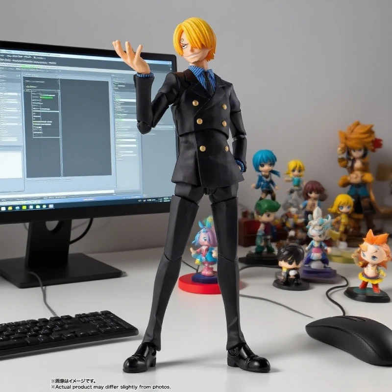 

Bandai Original Anime Action Figure One Piece SHFiguarts Sanji Romance Dawn Model Toy Gift for Kids Collectors