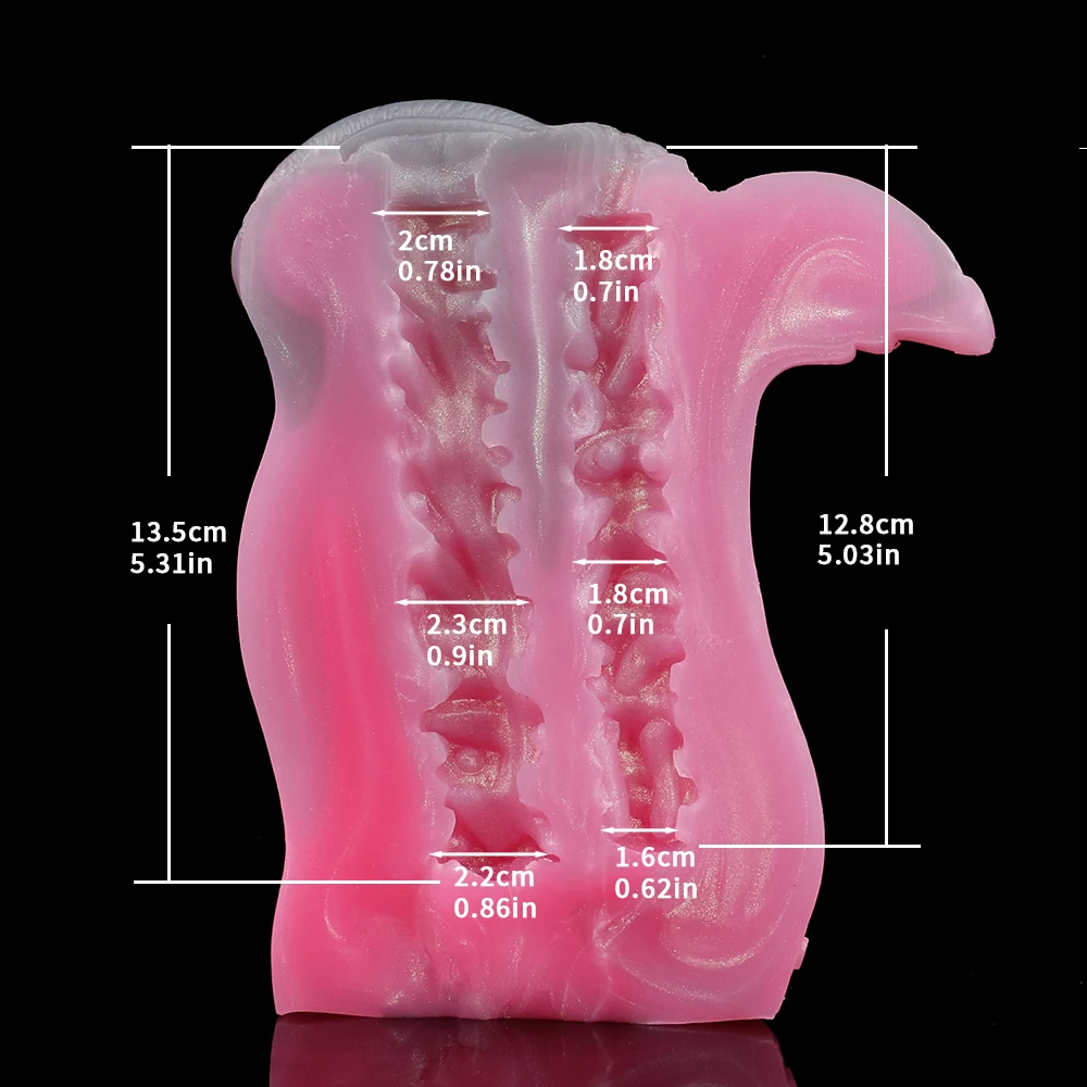 지바 순중량 743g 판타지 동물 질 포켓 푸시 스트로커 실리콘 오나홀 사실적인 질감 남성 자위기구 성인용 섹스토이
