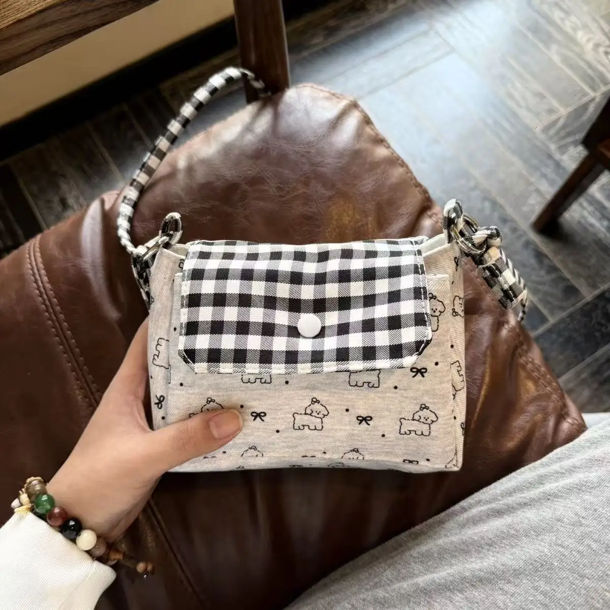 Cute Original Instagram-style Coin Purse Three-layer Small Square Bag Korean-style Delicate Phone Bag CCD Storage Bag Cute Gift