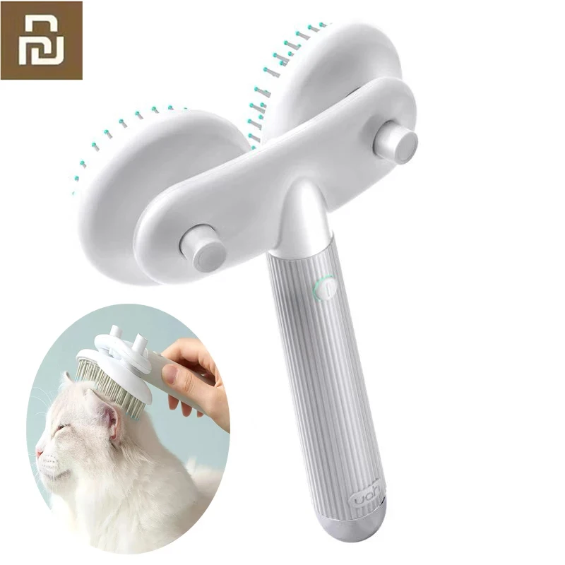 

Youpin Uah Pet Hair Deshedding Comb Grooming Brush Soothing Massage Pet Brush for Dogs and Cats Negative Ions Detangles