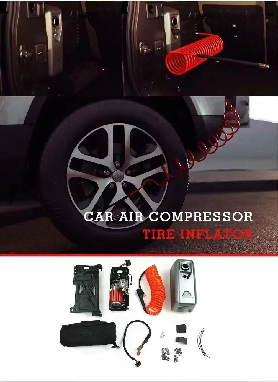 Portable Car Air Compressor Tire Inflator For Land Rover Defender 130 110 90