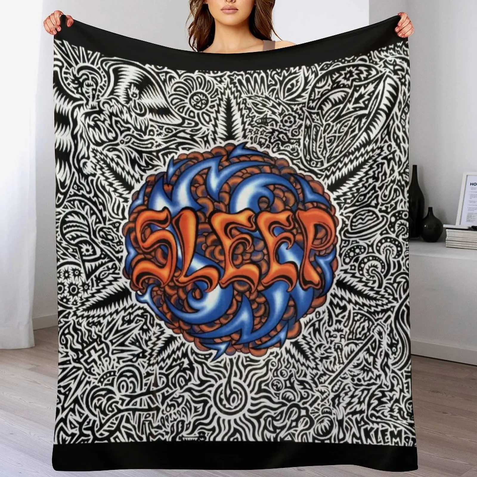 Steep stoner sludge metal band - Holy mountain album cover Dragonaut Throw Blanket Tourist For Decorative Sofa Blankets