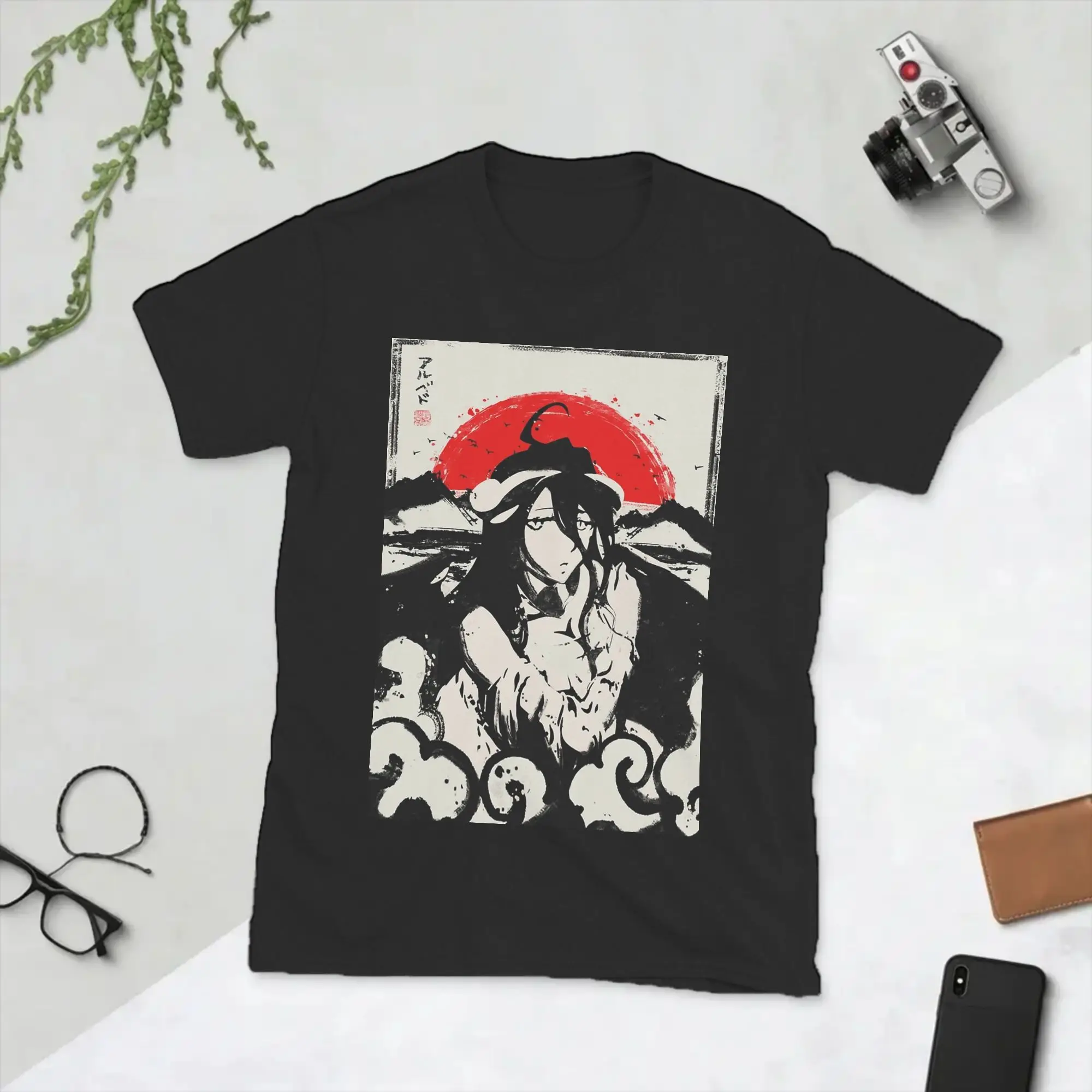 Albedo Japanese Anime Men T Shirt  Novelty Tee Shirt Short Sleeve Crew Neck T-Shirts 100% Cotton 4XL 5XL Tops