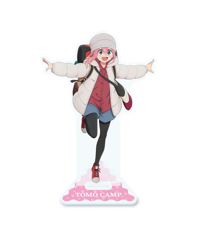 Anime Yuru Camp Acrylic Cosplay Figure Standing Model Plate Desktop Display present Accessories Firend Fans Gift 15cm