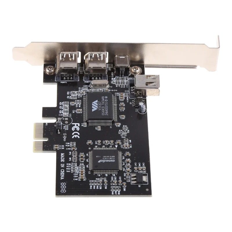 Video Expansion Card PCIe 3x 1394A Firewire PCI for Express to IEEE 1394