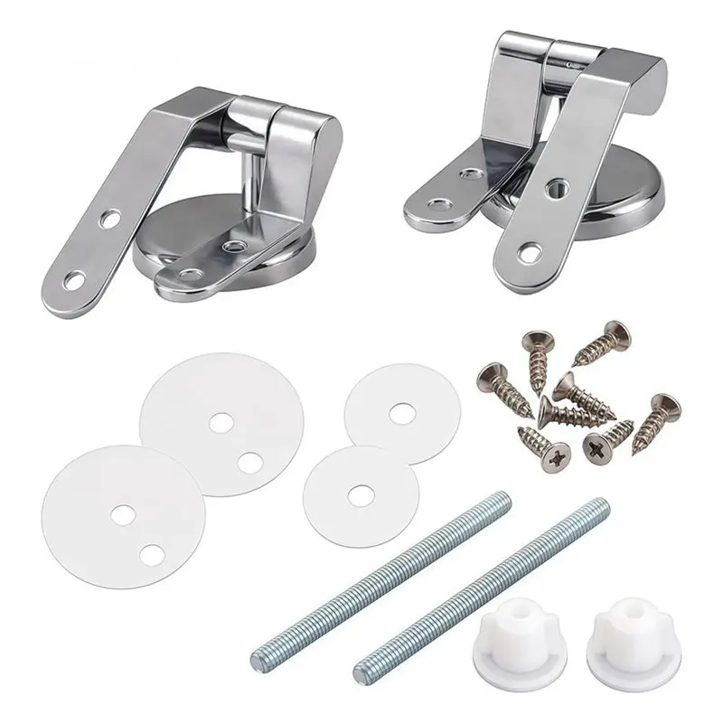 ABMS-Top Tightening Non-Universal Toilet Seat Hinge Mountings, Replacement Lids For Round Covers