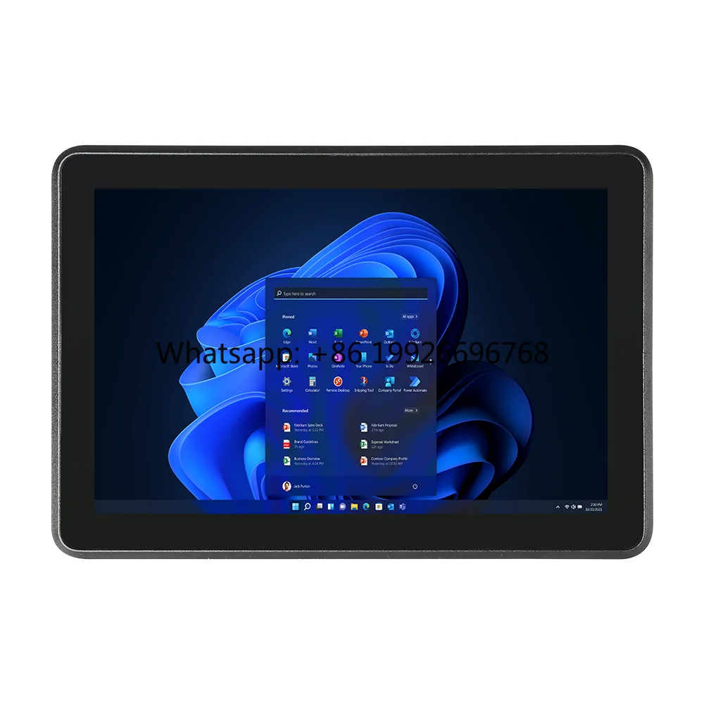 Promotion 17'' IP65 Front Embedded Panel PC J4125 Win10/11 Capacitive Touch All-in-One Industrial PC 4GB RAM 128GB SSD in Stock