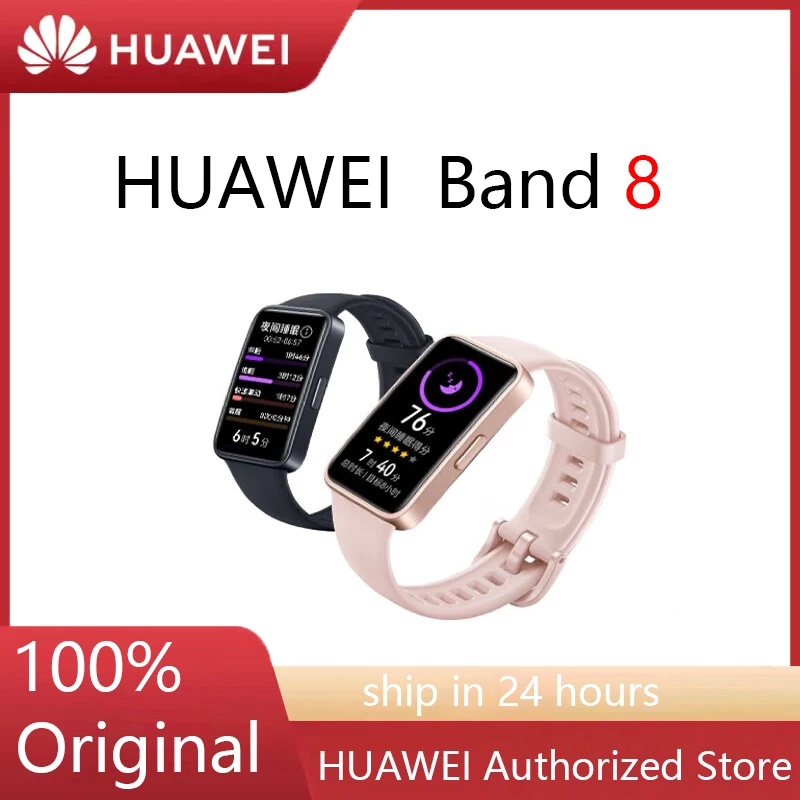 

ОРИГИНАЛЬНЫЙ Смарт-браслет HUAWEI Band 8, вседневный AMOLED-экран с кислородом в крови, пульсометр, смарт-браслет 2, аккумулятор для apple mi