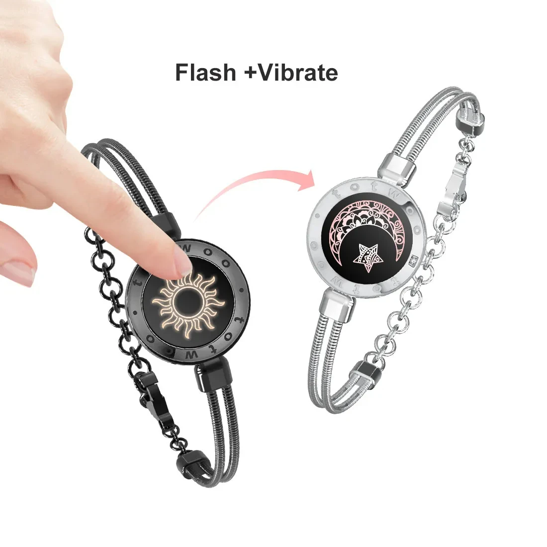 ich denk an dich armband vibration Verbundenes Armband: Mit einer Berührung „Ich denk an dich“ sagen main image 0