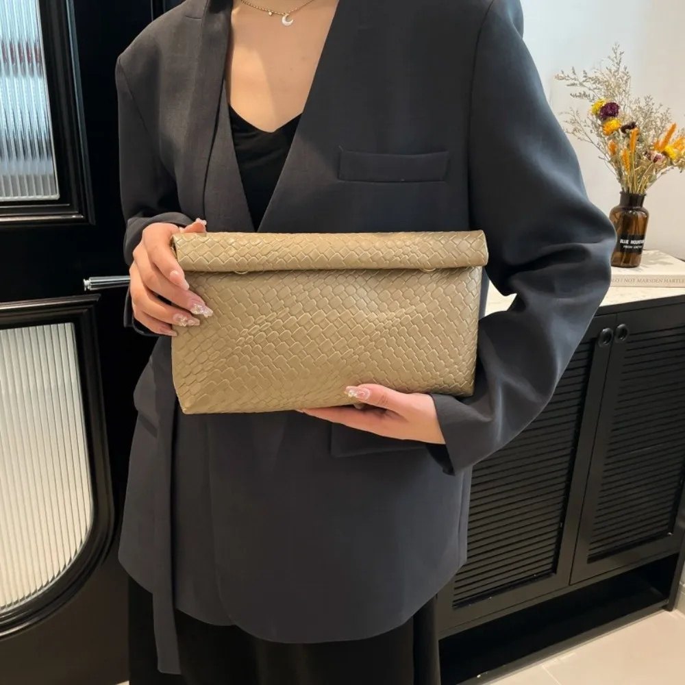 Elegant Buckle Women Clutch Bag Multifunctional Stone Pattern Women's Handbag Large Capacity Dinner Bag Women