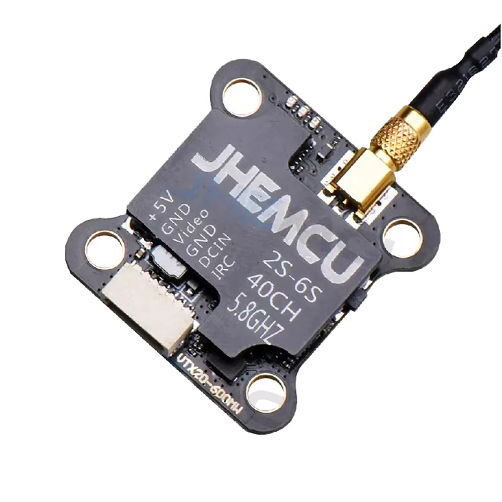 JHEMCU VTX20-600 5.8G 40CH FPV-zender PitMode 25mW 100mW 200mW 400mW 600mW 7-26V Verstelbare VTX voor RC FPV Racing Drone