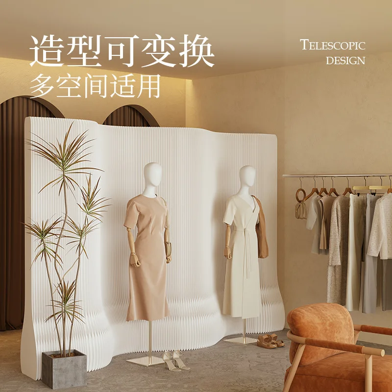 Eighteen paper partition screens, office partitions, live streaming backgrounds, clothing store foldables, INS style, minimalist