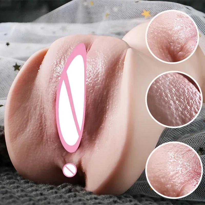 3D Realistic Silicone TPE Artificial Vagina, Sex Toy, Pocket Cat,real Butter, Male Oral Sex Toy，Adult Masturbation Aircraft Cup