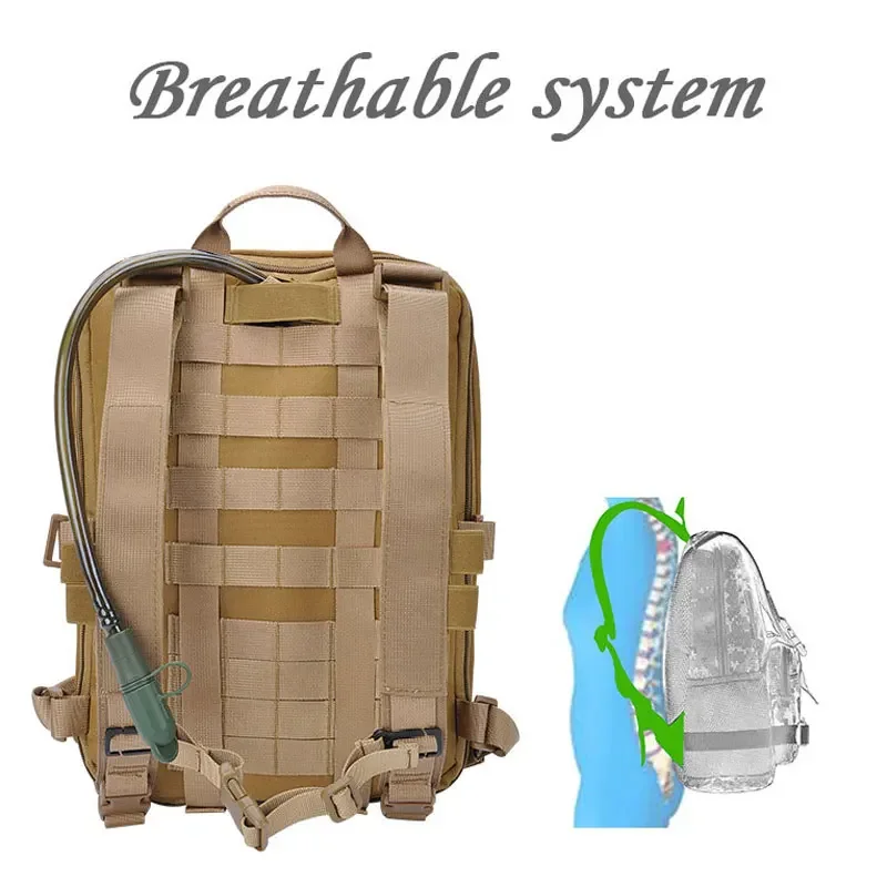 2025New Flatpack D3 حقيبة الظهر التكتيكية مول الادسنس حقيبة الظهر الصيد في الهواء الطلق متعددة الأغراض الاعتداء سترة حقيبة الملحقات #4