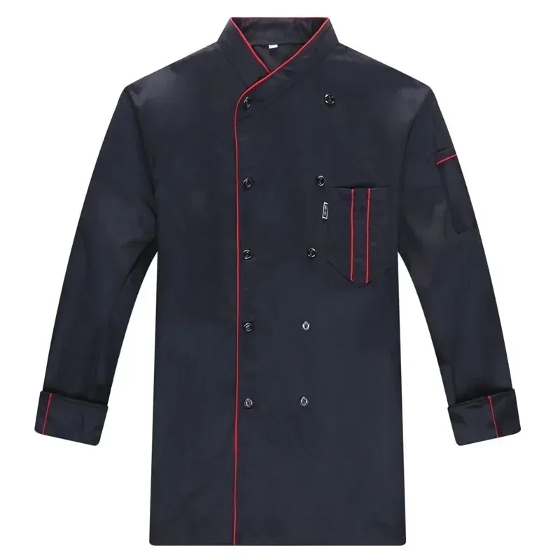 Wholesale Catering Cook Breasted Work Chef Kitchen Sleeve Short Unisex Shirt Breathable Jacket Uniform Bakery Double